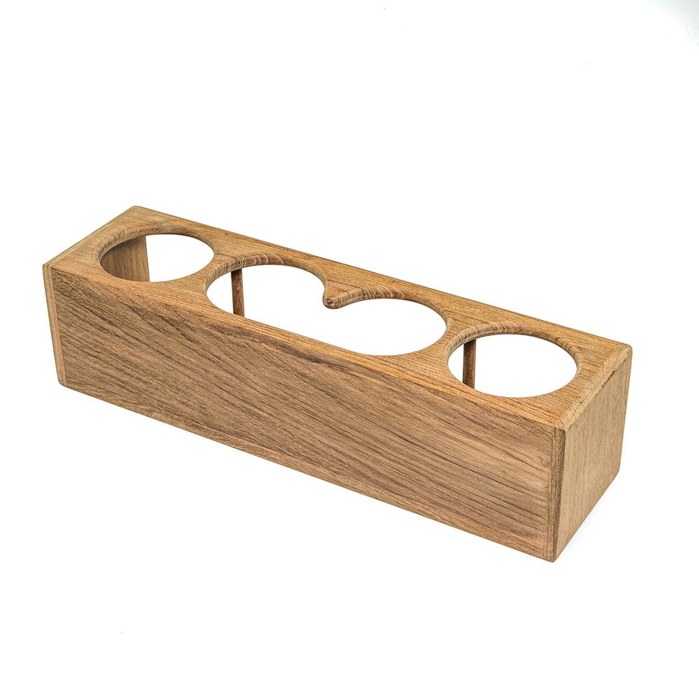 Whitecap Four Drink/Binocular Rack - Teak [62632] - The Happy Skipper