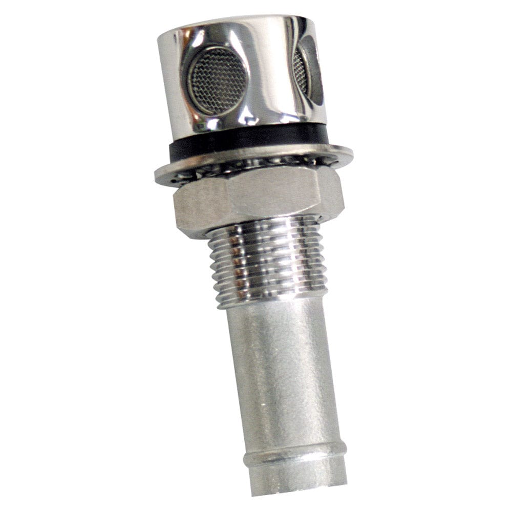 Whitecap Fuel Vent - Round Head, Straight Shaft, 5/8" Hose [6004C] - The Happy Skipper