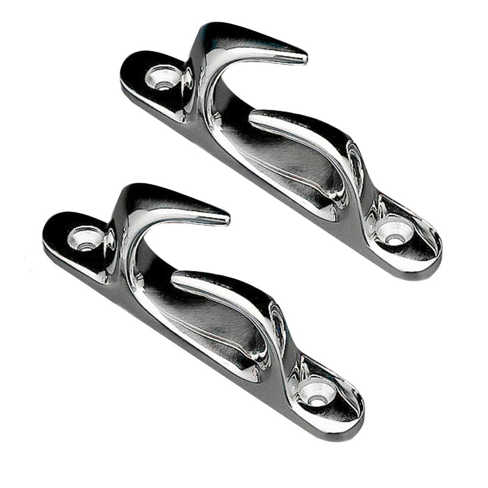 Whitecap Skene Bow Chock 4-1/2" Pair - Chrome Plated Brass [S-0981C] - The Happy Skipper