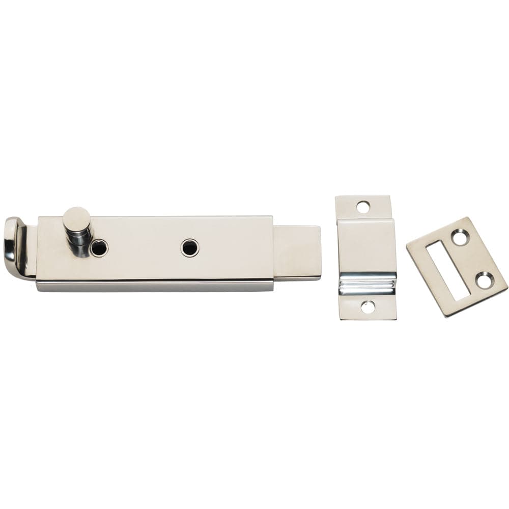 Whitecap Spring Loaded Slide Bolt/Latch - 316 Stainless Steel - 5-5/16" [S-588C] - The Happy Skipper