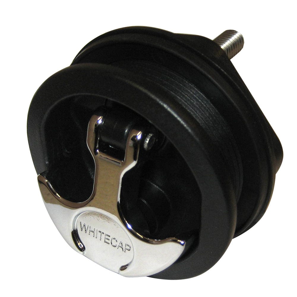 Whitecap T-Handle Latch - Chrome Plated Zamac/Black Nylon - No Lock - Freshwater Use Only [S-230BC] - The Happy Skipper