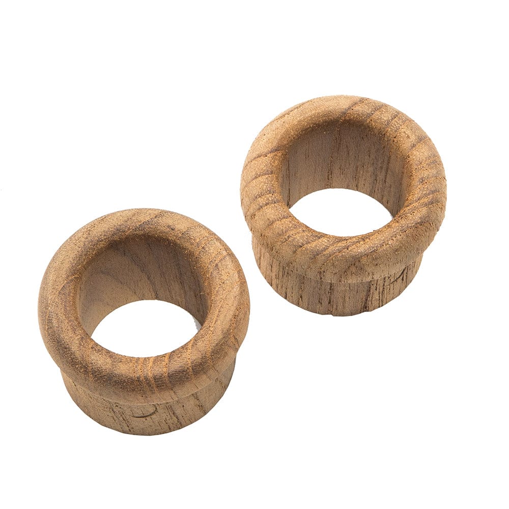 Whitecap Teak Finger Pull - 5/8" Barrel Length - 2 Pack [60145-A] - The Happy Skipper