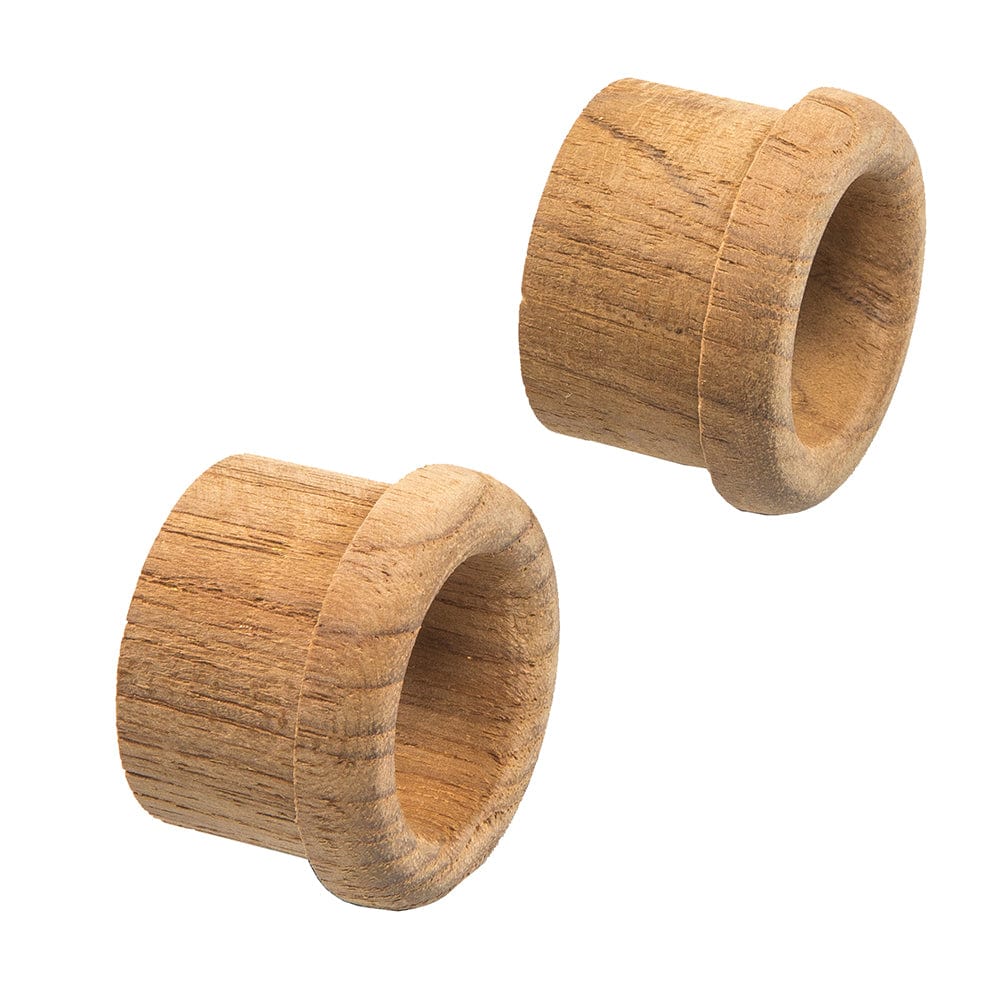 Whitecap Teak Finger Pull - 5/8" Barrel Length - 2 Pack [60145-A] - The Happy Skipper