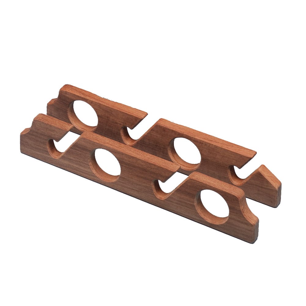 Whitecap Teak Four-Rod Storage Rack - Pair [60612] - The Happy Skipper