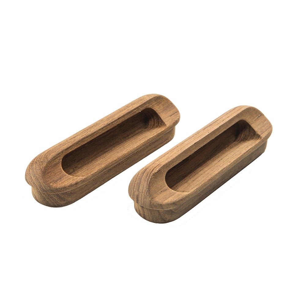 Whitecap Teak Oblong Drawer Pull - 4-1/16"L - 2 Pack [60124-A] - The Happy Skipper
