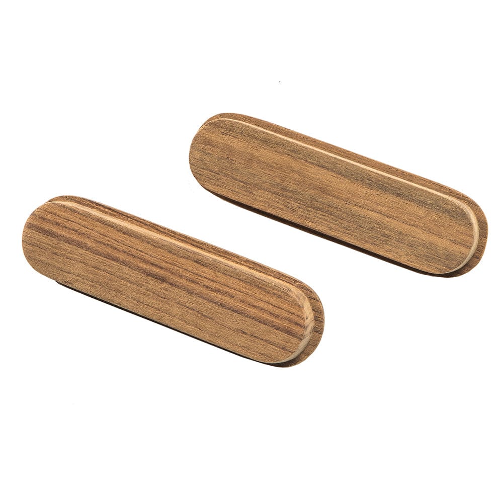 Whitecap Teak Oblong Drawer Pull - 4-1/16"L - 2 Pack [60124-A] - The Happy Skipper