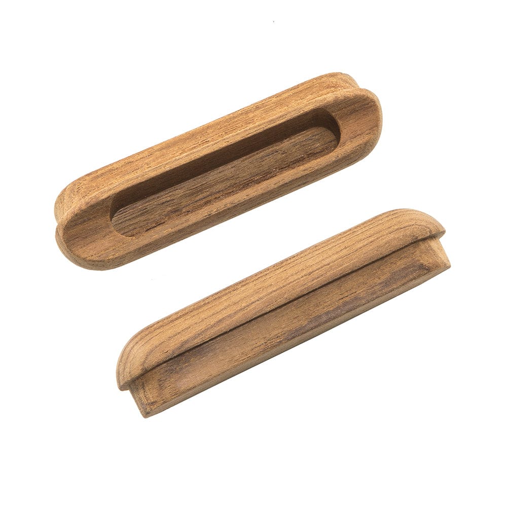 Whitecap Teak Oblong Drawer Pull - 4-1/16"L - 2 Pack [60124-A] - The Happy Skipper