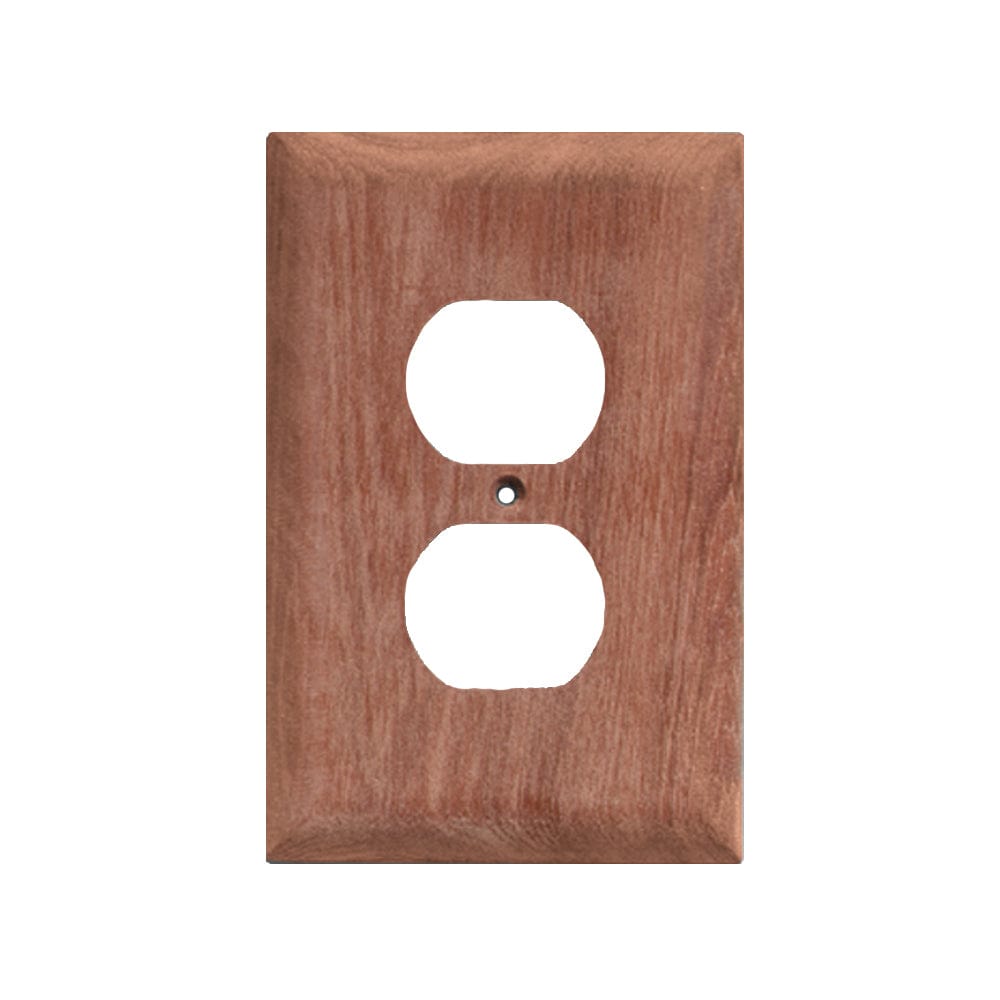 Whitecap Teak Outlet Cover/Receptacle Plate [60170] - The Happy Skipper