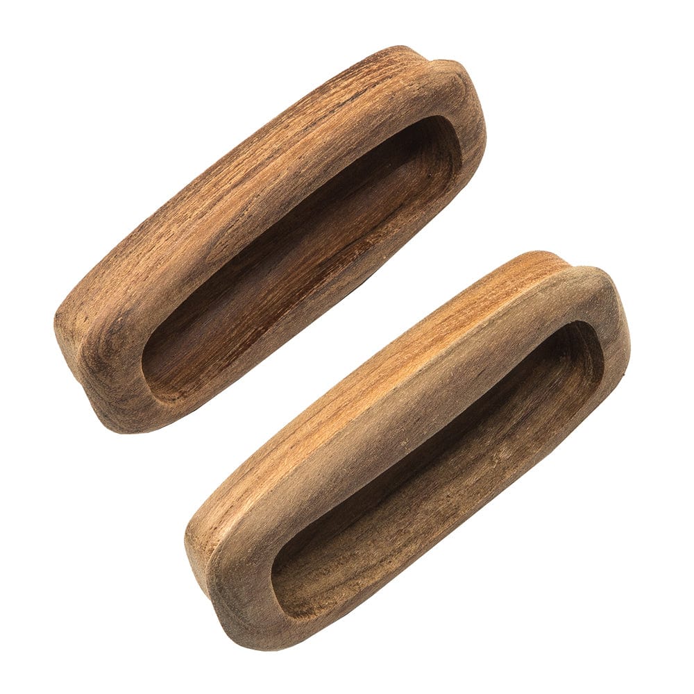 Whitecap Teak Rectangular Drawer Pull - 3-1/4"L - 2 Pack [60135-A] - The Happy Skipper