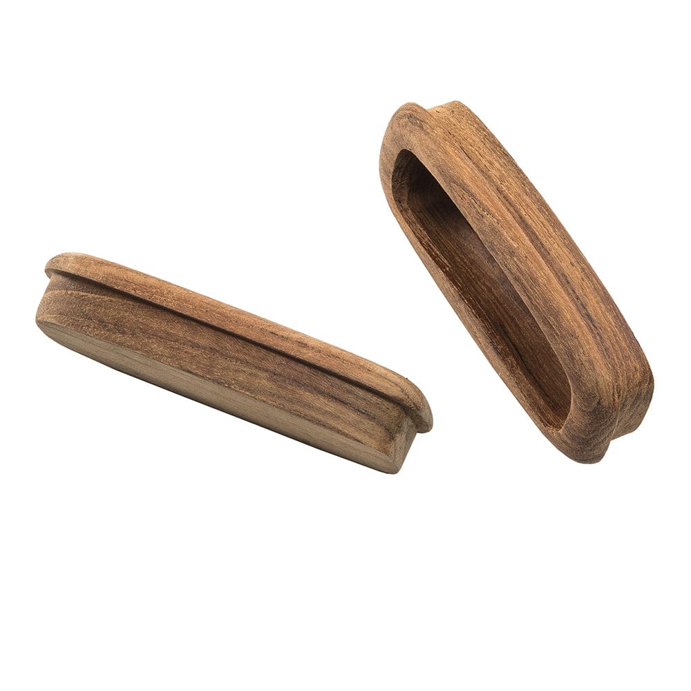 Whitecap Teak Rectangular Drawer Pull - 3-1/4"L - 2 Pack [60135-A] - The Happy Skipper