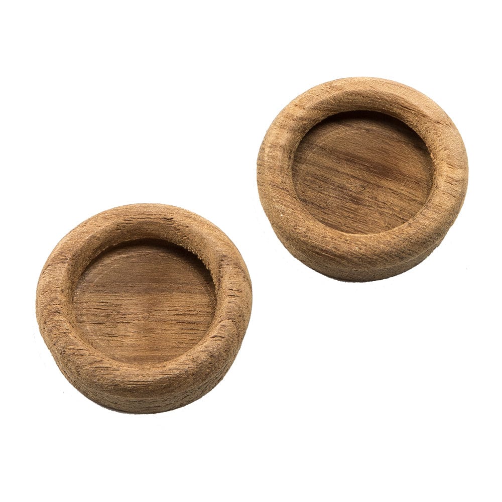 Whitecap Teak Round Drawer Pull - 1-3/8" Round - 2 Pack [60127-A] - The Happy Skipper