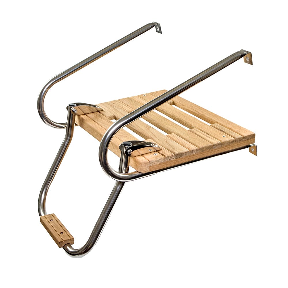 Whitecap Teak Swim Platform w/Ladder f/Inboard/Outboard Motors [60903] - The Happy Skipper