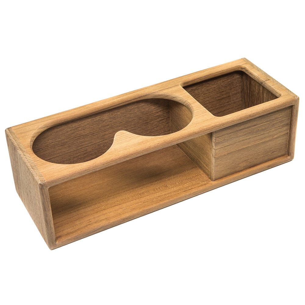 Whitecap Teak Two Insulated Drink/Binocular Rack w/Tray [62616] - The Happy Skipper