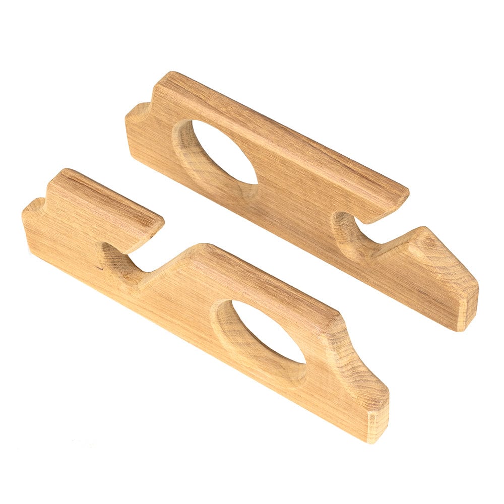 Whitecap Teak Two-Rod Storage Rack - Pair [60610] - The Happy Skipper