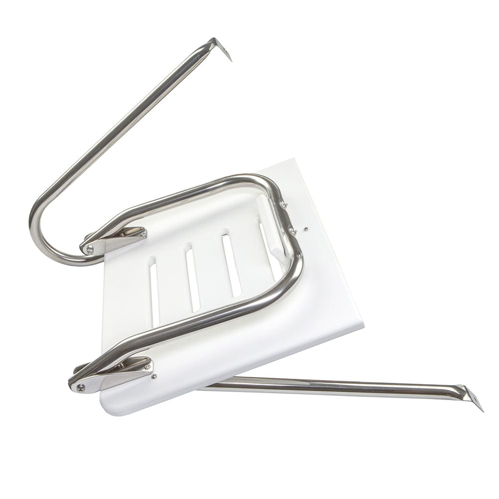 Whitecap White Poly Swim Platform w/Ladder f/Outboard Motors [67902] - The Happy Skipper