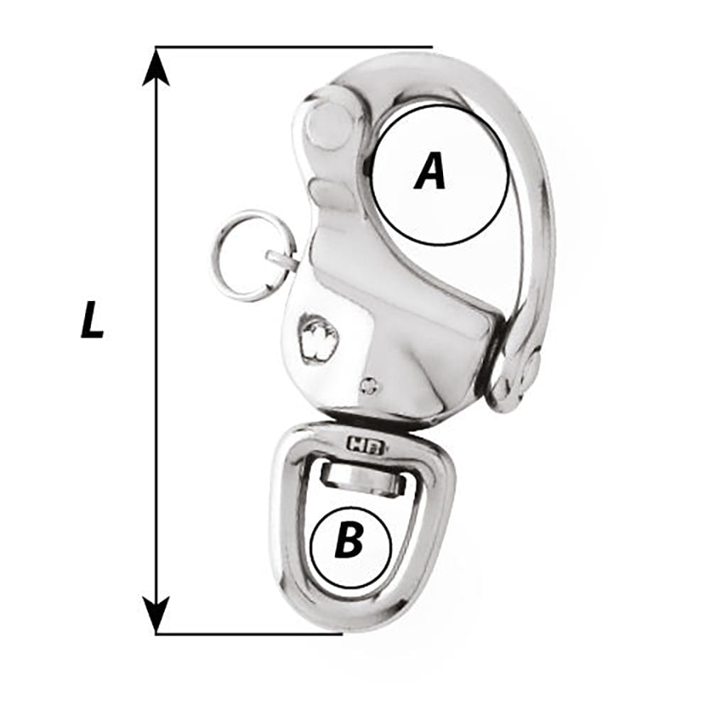 Wichard 3-1/2" Snap Shackle w/Swivel Eye [02475] - The Happy Skipper