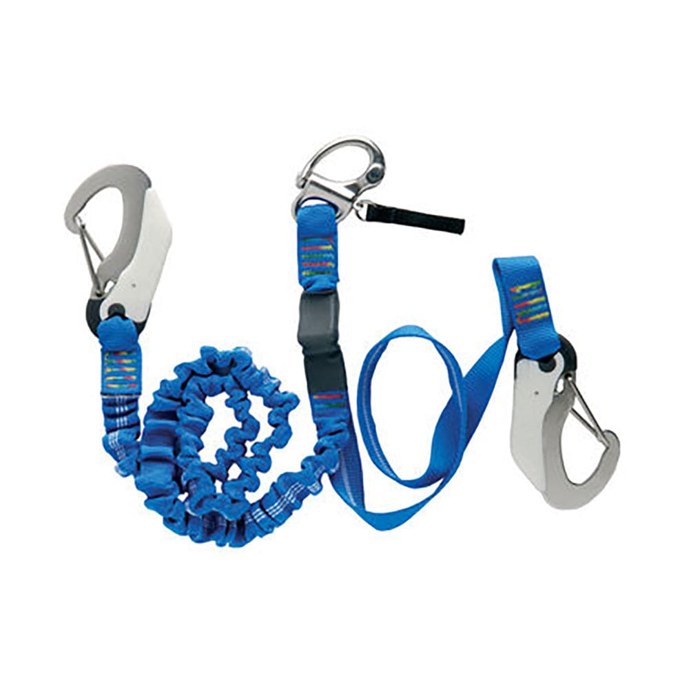 Wichard Double Releasable Elastic Tether Fixed Line w/3 Hooks [07008] - The Happy Skipper