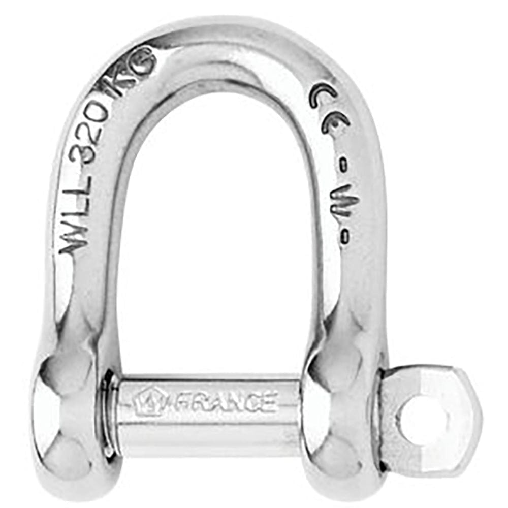 Wichard Not Self-Locking D Shackle - 14mm Diameter - 9/16" [01207] - The Happy Skipper