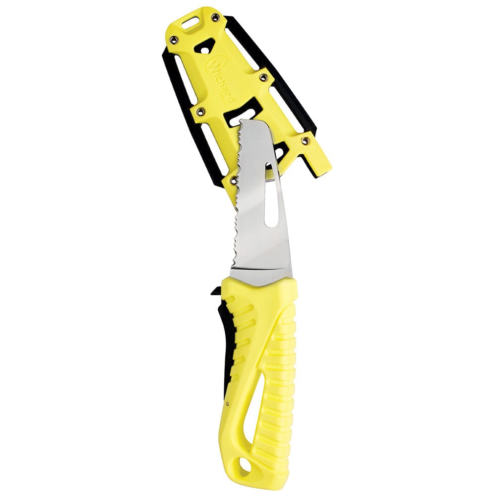 Wichard Offshore Rescue Knife Fixed Blade - Fluorescent [10192] - The Happy Skipper