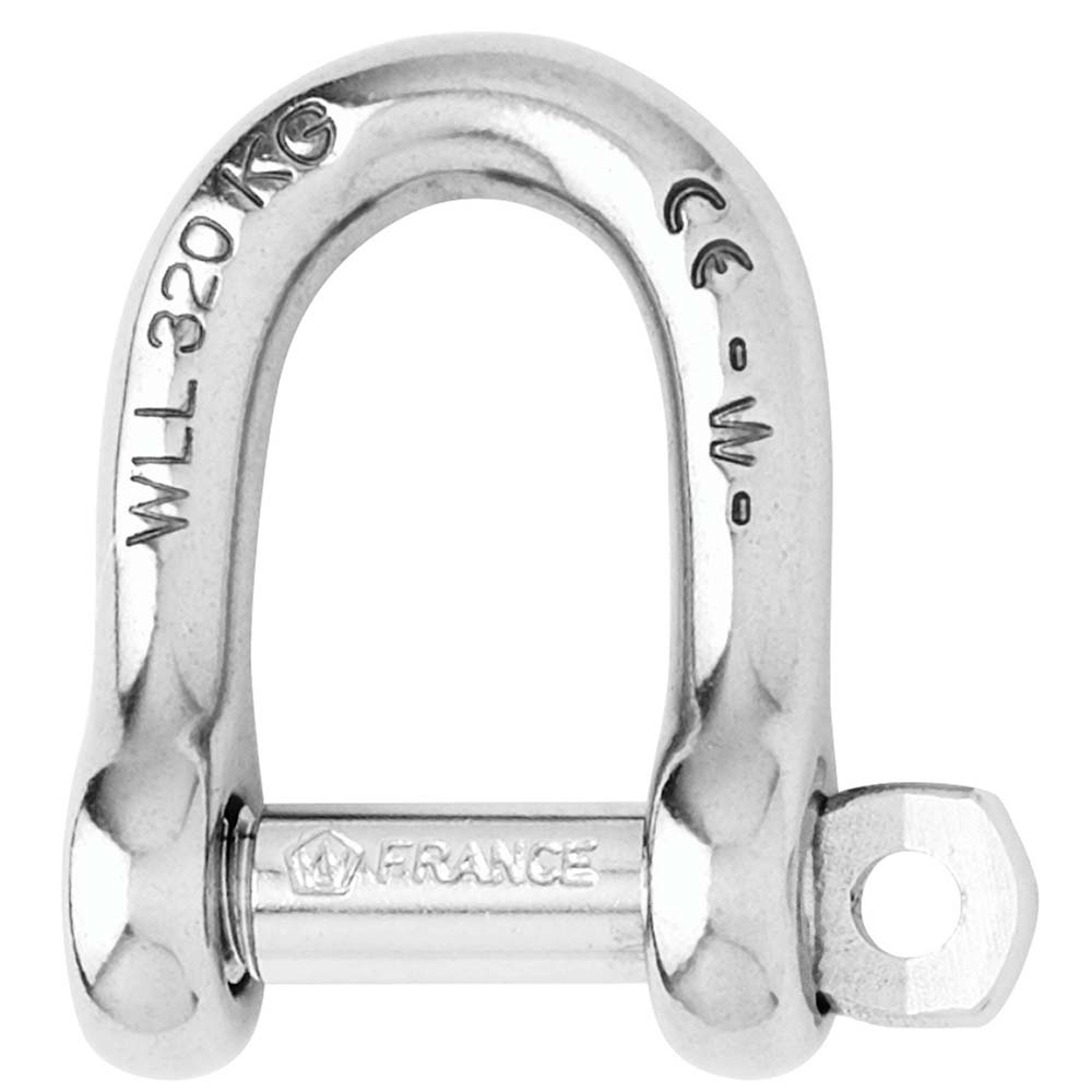 Wichard Self-Locking D Shackle - Diameter 10mm - 13/32" [01205] - The Happy Skipper