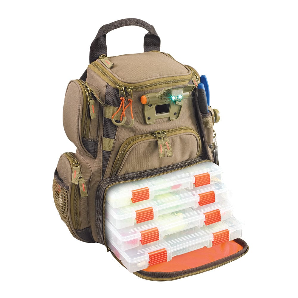 Wild River RECON Lighted Compact Tackle Backpack w/4 PT3500 Trays [WT3503] - The Happy Skipper