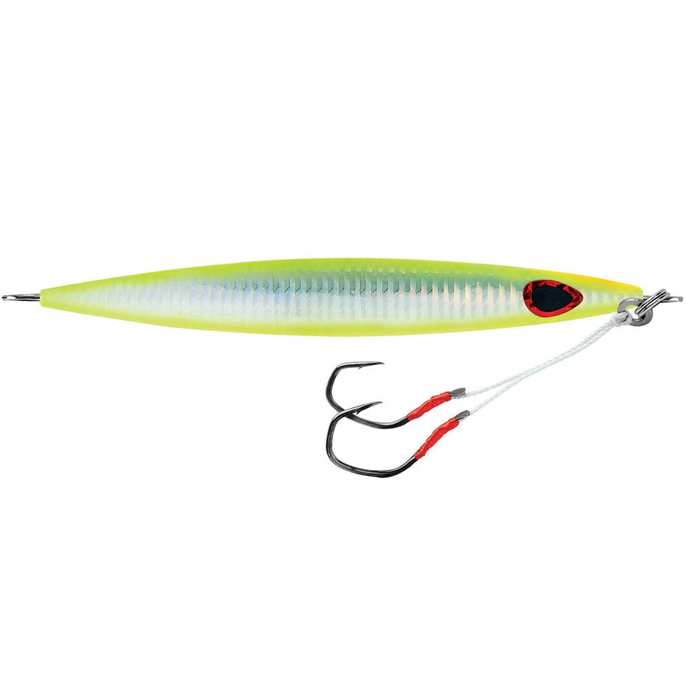 Williamson Kensaki 120 Jig - 5.25" - 4.25oz - UV Chartreuse Glow Zebra [KSJ120UVCGZ] - The Happy Skipper