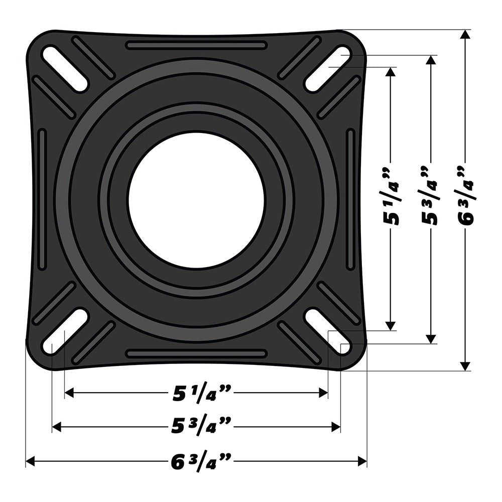 Wise 7" Boat Seat Swivel [8WD7S] - The Happy Skipper
