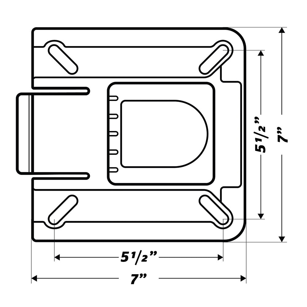 Wise 7" Swivel w/Quick Release Bracket [8WD7SQR] - The Happy Skipper