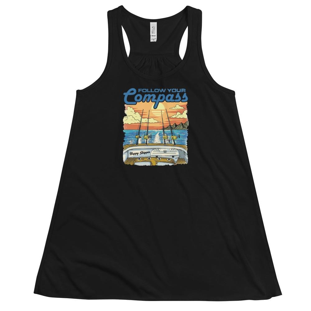 Women's Reel Time Flowy Racerback Tank - The Happy Skipper