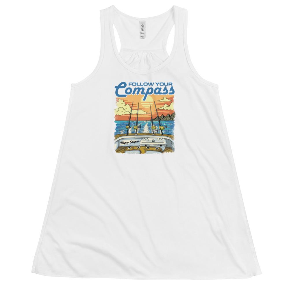 Women's Reel Time Flowy Racerback Tank - The Happy Skipper