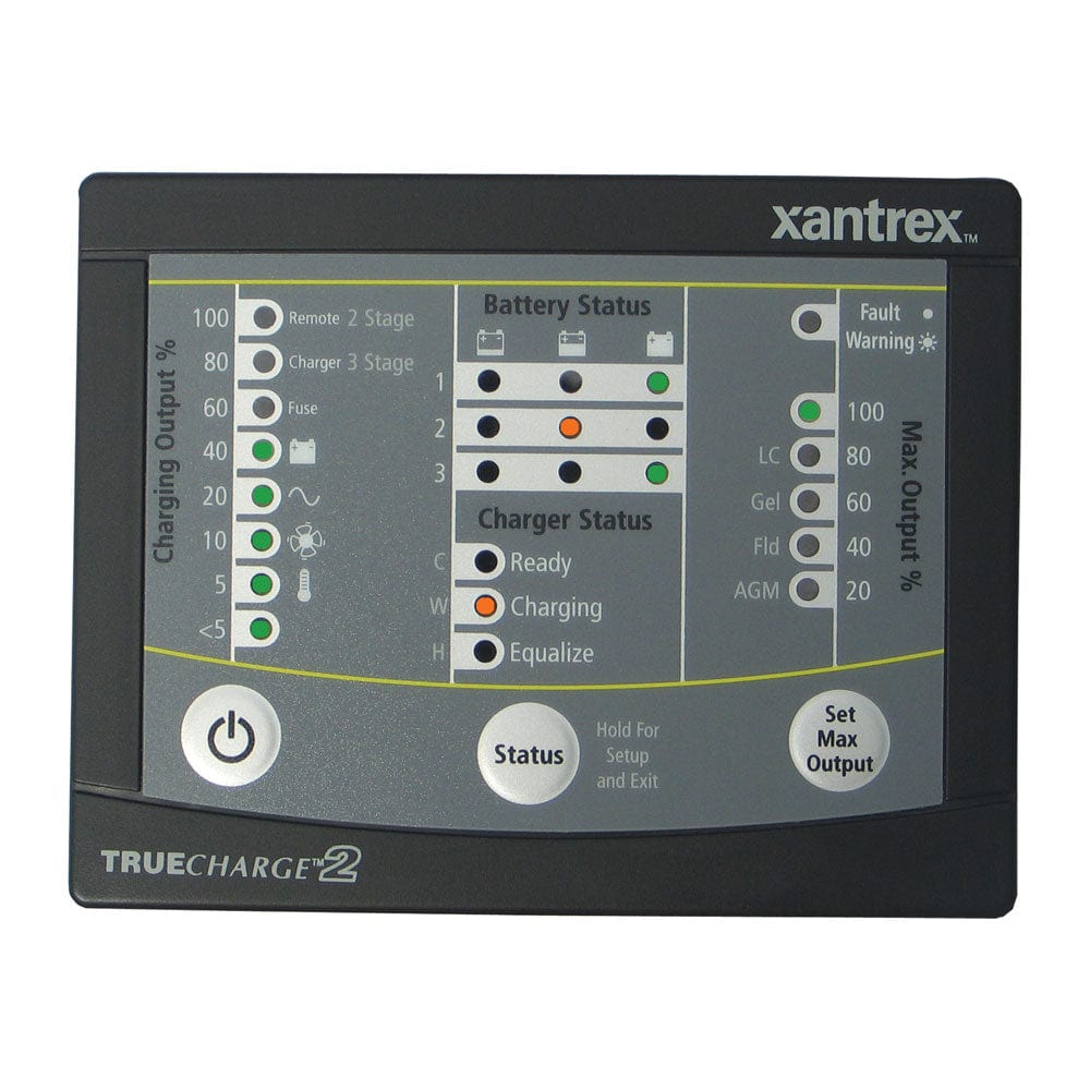 Xantrex TRUECHARGE2 Remote Panel f/20 & 40 & 60 AMP (Only for 2nd generation of TC2 chargers) [808-8040-01] - The Happy Skipper