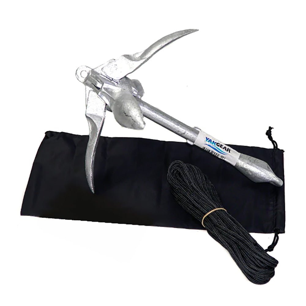 YakGear 3.3lb Grapnel Anchor Kit w/Storage Bag [AB3] - The Happy Skipper
